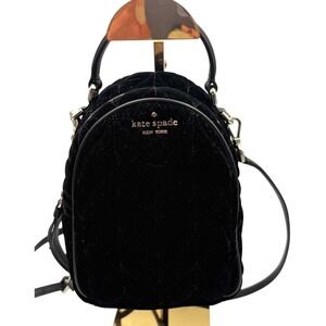 KATE SPADE BRIAR LANE CRUSHED VELVET MINI CONVERTIBLE BACKPACK HANDBAG PURSE BAG